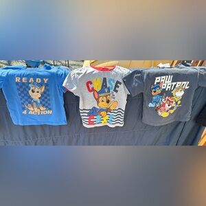 Size 3t paw patrol shirt lot